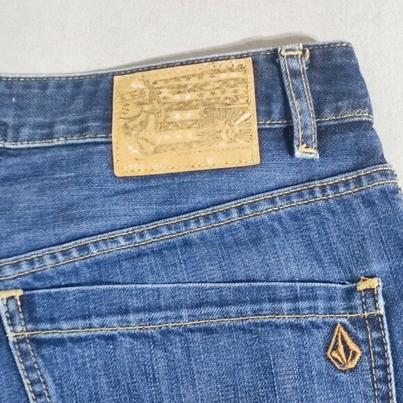 Volcom jeans men's size 34 ink blue Kinkade Classic fit straight leg jeans - Picture 5 of 16